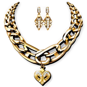 Gold Chain Set PNG 87 PNG