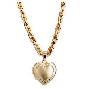 Gold Chain With Locket Png Gpl PNG image