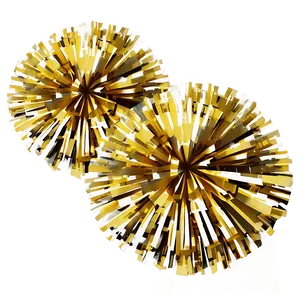 Gold Cheer Pom Poms Png 48 PNG image