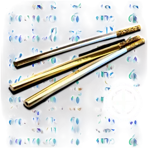 Gold Chopsticks PNG 05252024 PNG