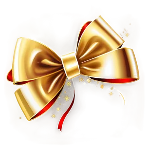 Gold Christmas Bow Png 06272024 PNG image