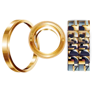 Gold Circle Border Clipart Png 06262024 PNG image