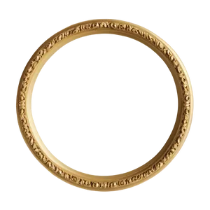 Gold Circle Frame A