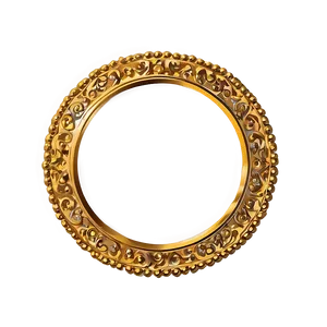 Gold Circle Frame Design Png Mgt70 PNG image