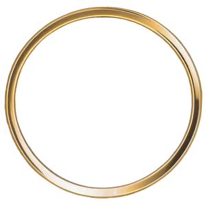Gold Circle Frame PNG 06262024