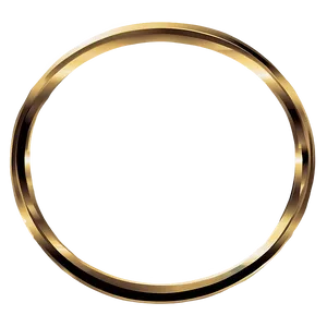 Gold Circle Frame Vector PNG Gqk