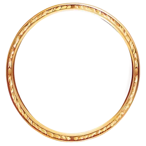 Gold Circle Line Border PNG 13 PNG