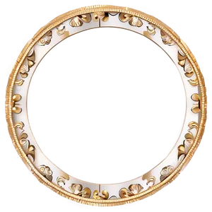 Gold Circle Line Border PNG 66 PNG