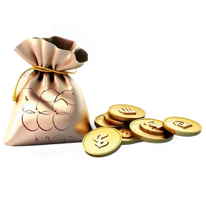 Gold Coins Moneybag Png Gqc79 PNG image