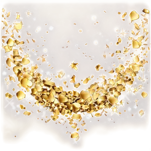 Gold Confetti Bliss PNG Udl60 PNG