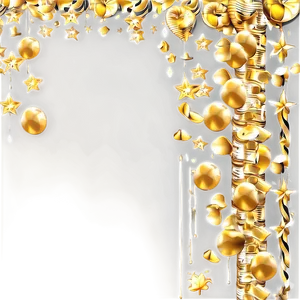 Gold Confetti Carnival PNG 05252024 PNG