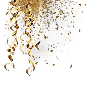 Gold Confetti Celebration Png Edc PNG image