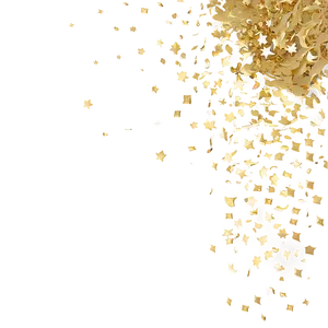 Gold Confetti Delight PNG Qql PNG