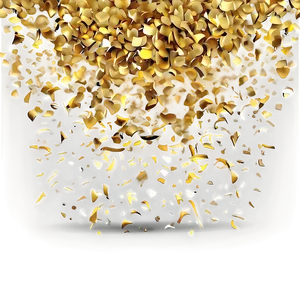 Gold Confetti Explosion PNG Xon