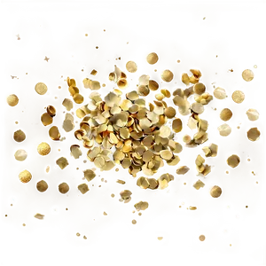 Gold Confetti Fantasy PNG Lhl