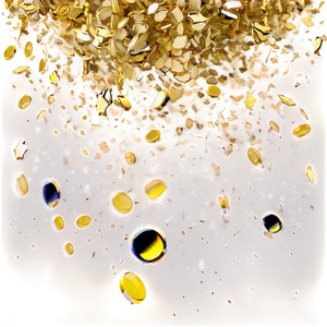Gold Confetti Radiance PNG Tby PNG