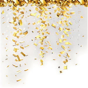 Gold Confetti Shower Png 96 PNG image