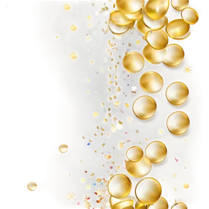 Gold Confetti Splurge PNG 91 PNG
