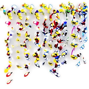 Gold Confetti Symphony PNG Hmw PNG