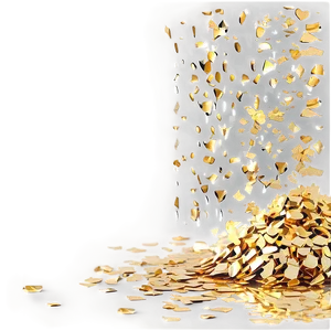 Gold Confetti Wonderland PNG Gte84 PNG