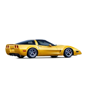 Gold Corvette PNG 06252024 PNG