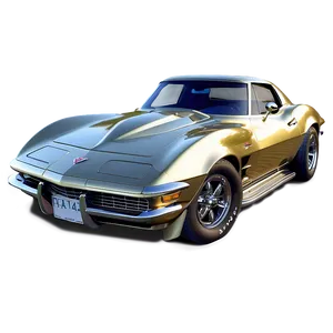 Gold Corvette Png Rmd PNG image