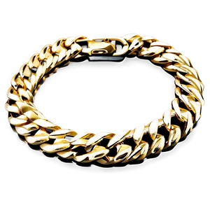 Gold Cuban Chain PNG 05042024