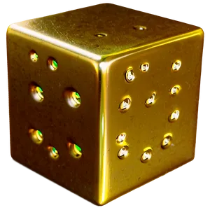 Gold Cube PNG Hvm74