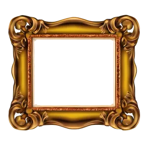 Gold Cute Frame PNG 06262024 PNG
