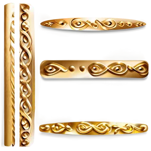 Gold Decorative Line PNG Hay PNG
