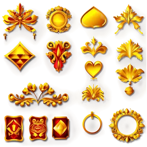 Gold Design Elements Png 06262024 PNG image