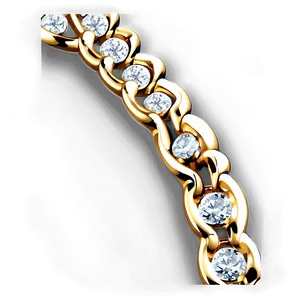 Gold Diamond Chain PNG 45 PNG