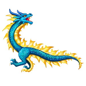 Gold Dragon Clipart PNG 06282024