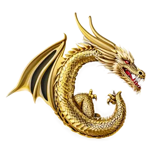 Gold Dragon Clipart PNG Dxs PNG