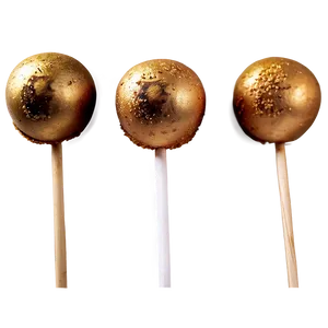 Gold Dust Cake Pops PNG Wti