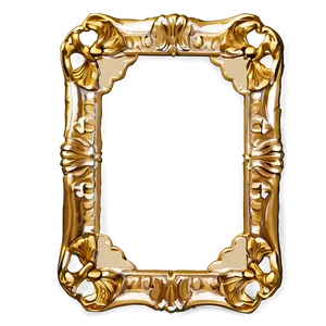 Gold Fancy Frame Png 06132024 PNG image