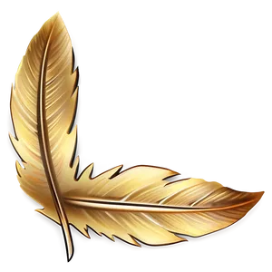 Gold Feather Detail PNG 99 PNG