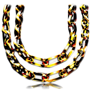 Gold Figaro Chain PNG 05042024 PNG