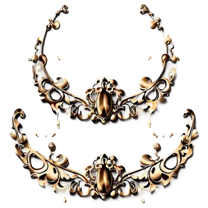 Gold Filigree Embellishment Png 30 PNG image