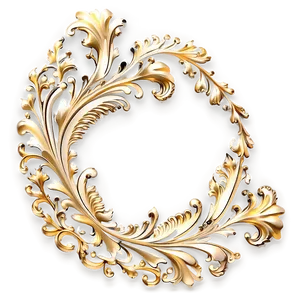 Gold Filigree Embellishment PNG 72