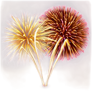 Gold Fireworks Display Png 06292024 PNG image