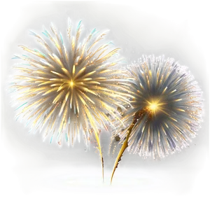 Gold Fireworks Fantasy PNG 79