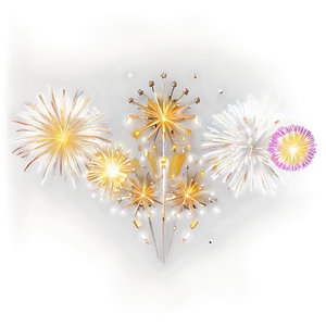 Gold Fireworks Finale PNG 06292024 PNG