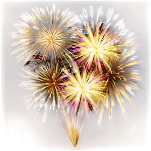 Gold Fireworks Finale PNG Qdv51 PNG