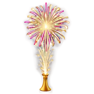 Gold Fireworks Gala Png 06292024 PNG image