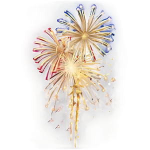 Gold Fireworks Harmony PNG 06292024