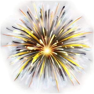 Gold Fireworks Harmony PNG 45