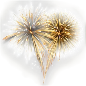 Gold Fireworks Harmony PNG 91