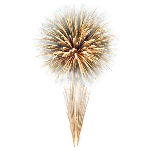 Gold Fireworks Jubilee PNG Phh