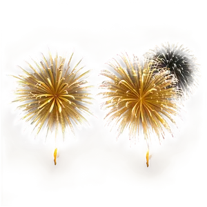 Gold Fireworks Mirage PNG Dsc